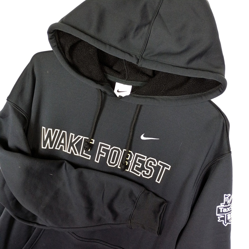 Nike Wake Forest Demon Deacons Therma-FIT Hoodie Black Mens‎ Small Gator Bowl